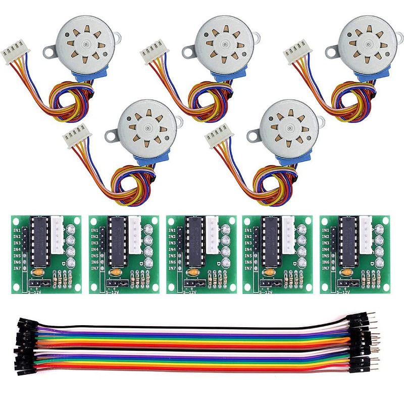 28Byj-48 - 5Sets ULN2003 28BYJ-48 5V Stappenmotor +