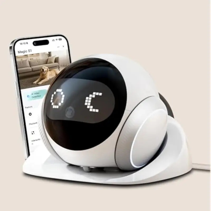 Ros Robot - Beweegbare Indoor Huisdierrobotcamera met automatisch oplaadstation,