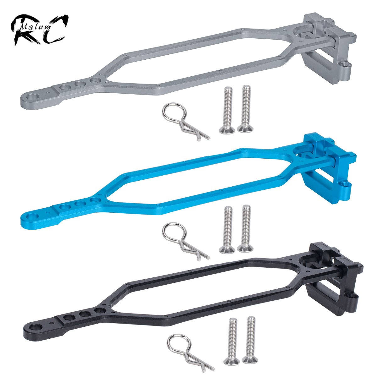 Robot Car Kit - CNC Aluminium Hold Down Batterij Kit