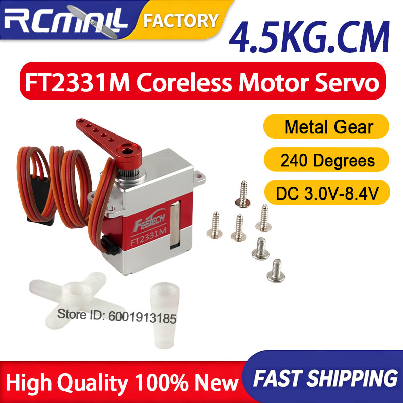 Robot Arm Metal - FT2331M Micro Digitale Servo 4.5KG Hoog
