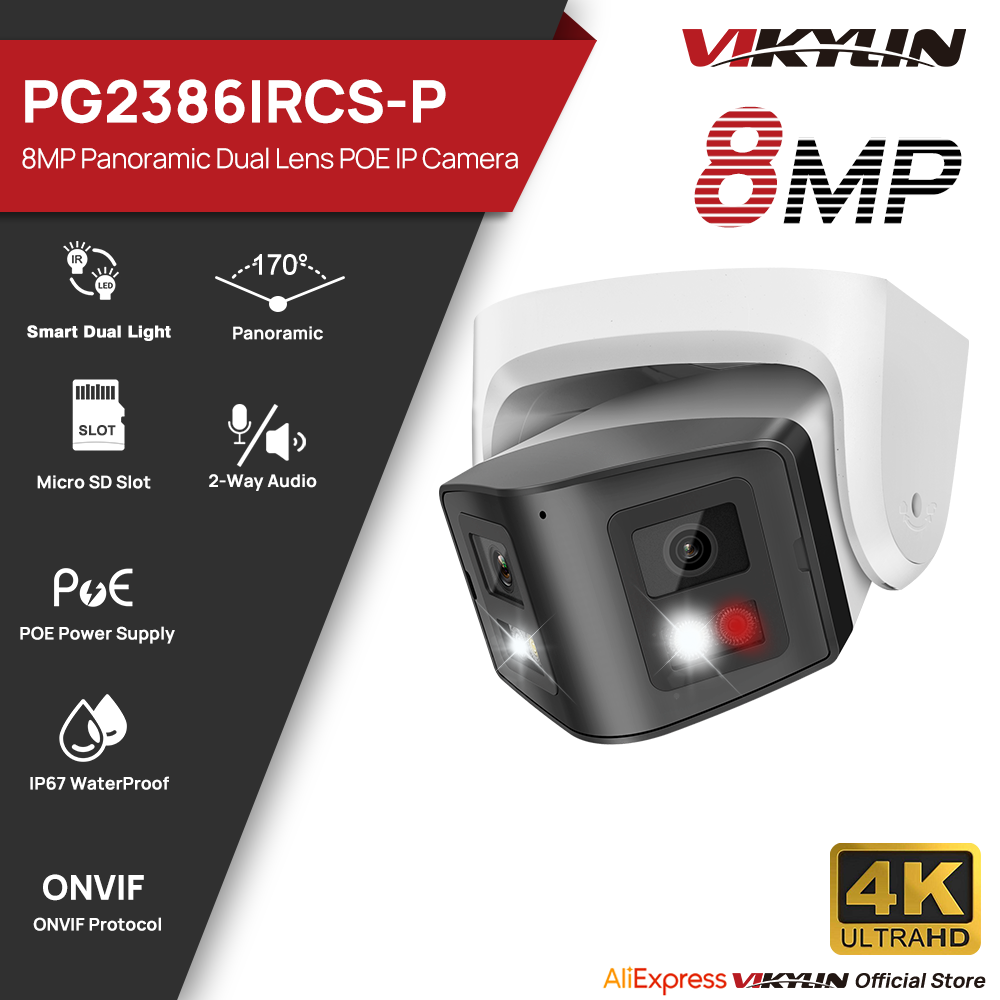 Vikylin 8MP Panoramische Slimm - Pan Tilt Bracket recensie en prijs