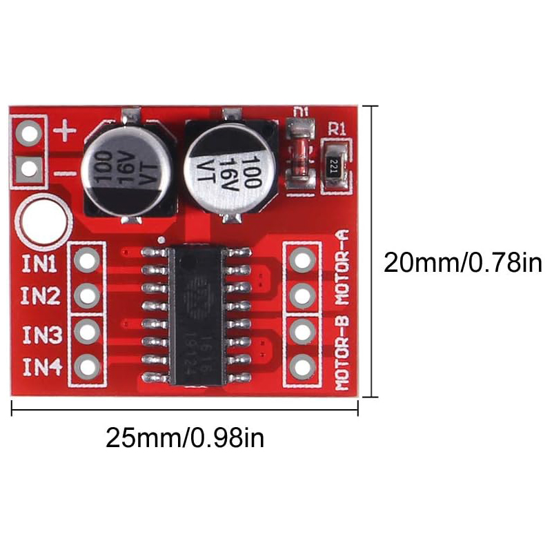 10 STKS L298N Mini DC Motor Dr - Motor Driver L298N recensie en prijs