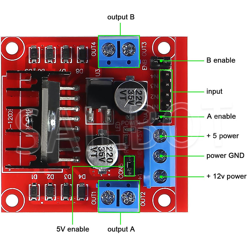 1/5/10 STKS L298N DC Motor Dri - Motor Driver L298N recensie en prijs