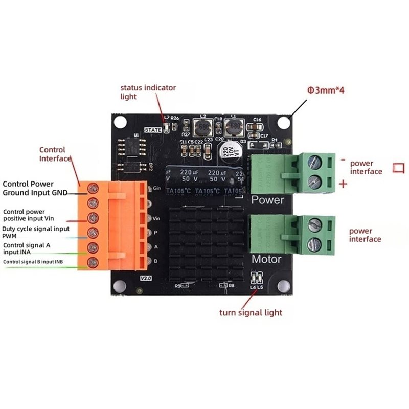 12/24V 16A DC-motorbesturingsm - Motor Driver Module recensie en prijs