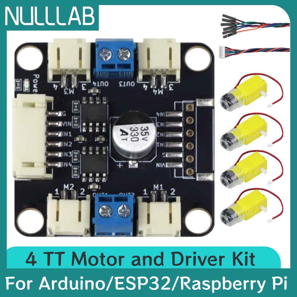 4 TT Motor en Driver Kit 4 DC  - Motor Driver L298N recensie en prijs
