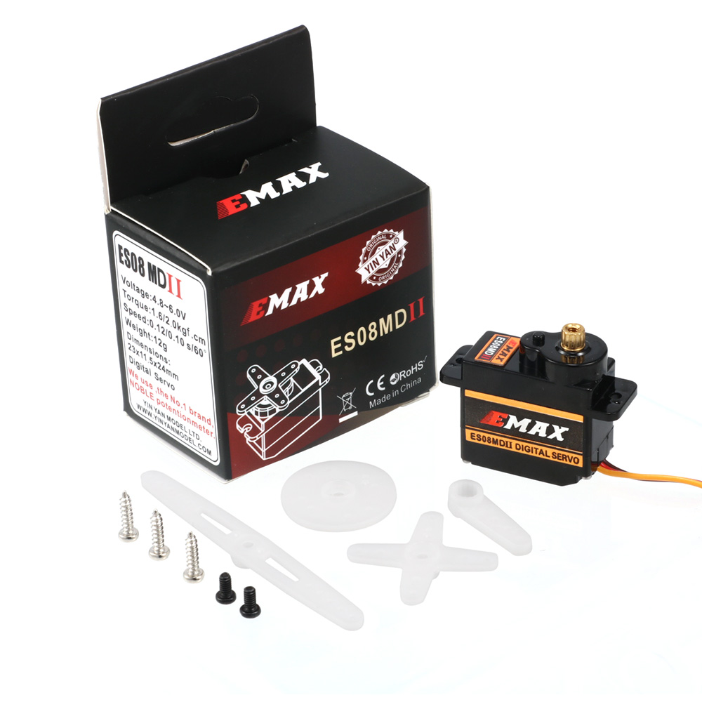 2/4/10pcs EMAX ES08MD II Metal - Sg90 Servo recensie en prijs